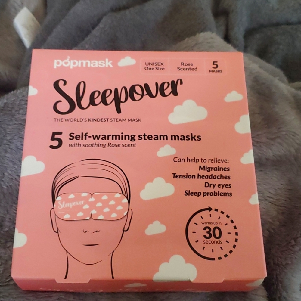 Brand New Popmask Sleepover Warming Steam Mask